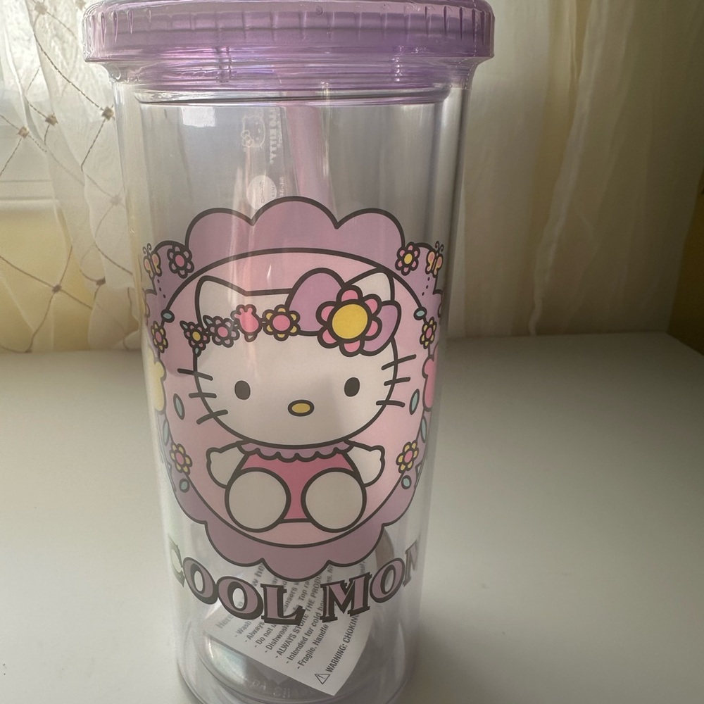 Sanrio Hello Kitty acrylic travel cup NEW - Picture 2 of 6